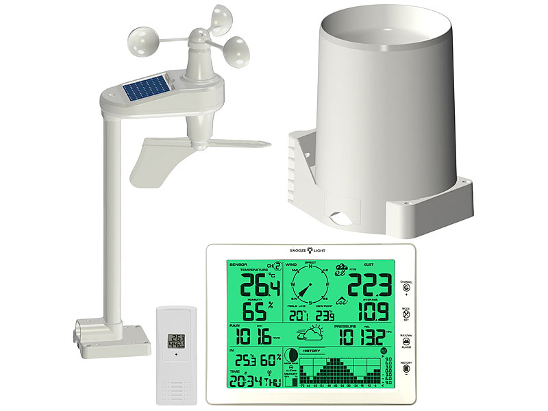 ; Wetterstationen mit Farb-Display, Funkuhr und Außensensor Wetterstationen mit Farb-Display, Funkuhr und Außensensor Wetterstationen mit Farb-Display, Funkuhr und Außensensor 