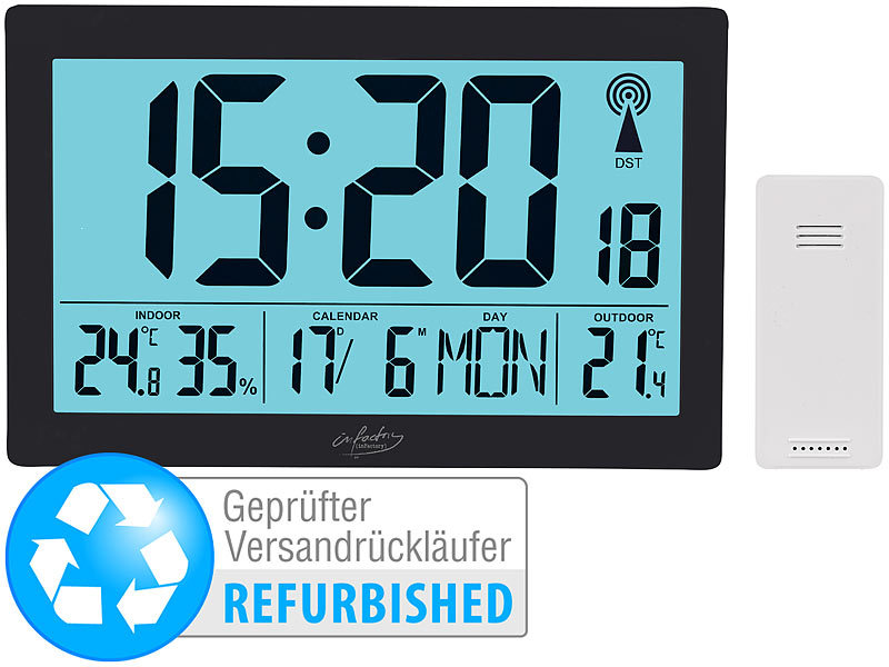 ; Wetterstationen mit Farb-Display, Funkuhr und Außensensor Wetterstationen mit Farb-Display, Funkuhr und Außensensor 