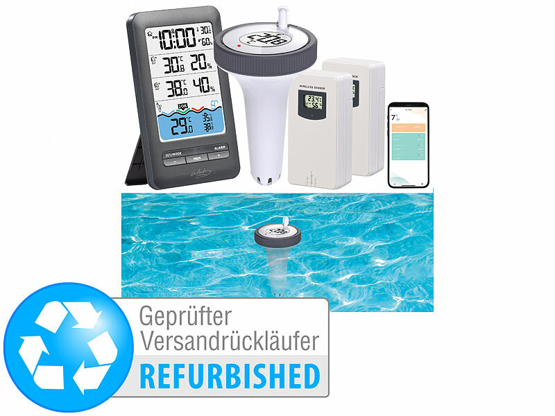 ; Funk-Wetterstationen mit Außensensor, WLAN und App Funk-Wetterstationen mit Außensensor, WLAN und App Funk-Wetterstationen mit Außensensor, WLAN und App 