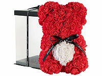infactory Rosenbären mit Box, Rosen Teddybären für Muttertage