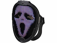 infactory Maske, LED Maske, Halloweenmaske, LED Maske Halloween