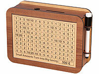 infactory Holzspardose, Spardose mit Zähler; Spardosen mit Münzzähler Spardosen mit Münzzähler Spardosen mit Münzzähler