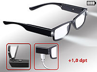 infactory LED Brille, Brille mit Leselicht, Fertiglesebrillen; Bildschirm-Brillen mit Blaulicht-Filter Bildschirm-Brillen mit Blaulicht-Filter Bildschirm-Brillen mit Blaulicht-Filter Bildschirm-Brillen mit Blaulicht-Filter 