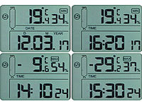 ; Wetterstationen mit Farb-Display, Funkuhr und Außensensor Wetterstationen mit Farb-Display, Funkuhr und Außensensor Wetterstationen mit Farb-Display, Funkuhr und Außensensor 