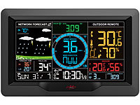 ; Wetterstationen mit Farb-Display, Funkuhr und Außensensor Wetterstationen mit Farb-Display, Funkuhr und Außensensor Wetterstationen mit Farb-Display, Funkuhr und Außensensor Wetterstationen mit Farb-Display, Funkuhr und Außensensor 