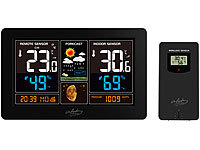 ; Wetterstationen mit Farb-Display, Funkuhr und Außensensor Wetterstationen mit Farb-Display, Funkuhr und Außensensor Wetterstationen mit Farb-Display, Funkuhr und Außensensor Wetterstationen mit Farb-Display, Funkuhr und Außensensor 