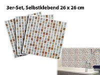 infactory Klebefliesen, 3D Fliesenfolie, Fliesenfolie Mosaik