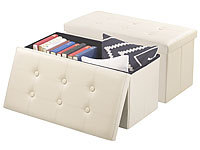 infactory Sitz Hocker mit Stauraum, Falt-Truhe mit Stauraum