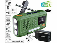 infactory Outdoor Radio, Mobile DAB Kurbelradios mit EWF