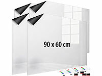 infactory Magnettafeln Küche, Magnetfolien selbstklebend weiß, Tafel