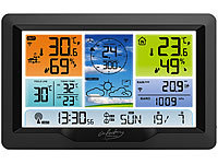 ; Wetterstationen mit Farb-Display, Funkuhr und Außensensor 