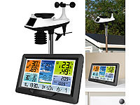 infactory Wetterstation XXL, Wetterstation XXL-Display; Wetterstationen mit Farb-Display, Funkuhr und Außensensor Wetterstationen mit Farb-Display, Funkuhr und Außensensor Wetterstationen mit Farb-Display, Funkuhr und Außensensor Wetterstationen mit Farb-Display, Funkuhr und Außensensor 