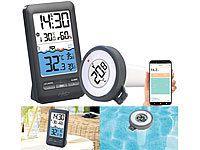 infactory TUYA Pool Thermometer, Poolthermometer WiFi; Wetterstationen mit Farb-Display, Funkuhr und Außensensor Wetterstationen mit Farb-Display, Funkuhr und Außensensor Wetterstationen mit Farb-Display, Funkuhr und Außensensor Wetterstationen mit Farb-Display, Funkuhr und Außensensor 