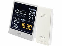 infactory Wetterstationen mit Uhr, Wetterstation Funk mit Außensensor; Wetterstationen mit Farb-Display, Funkuhr und Außensensor Wetterstationen mit Farb-Display, Funkuhr und Außensensor Wetterstationen mit Farb-Display, Funkuhr und Außensensor 