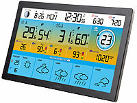 ; Wetterstationen mit Farb-Display, Funkuhr und Außensensor Wetterstationen mit Farb-Display, Funkuhr und Außensensor Wetterstationen mit Farb-Display, Funkuhr und Außensensor 