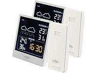 infactory Thermohygrometer, Wetterstationen Farbdisplays