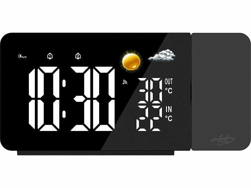 ; Wetterstationen mit Farb-Display, Funkuhr und Außensensor Wetterstationen mit Farb-Display, Funkuhr und Außensensor Wetterstationen mit Farb-Display, Funkuhr und Außensensor Wetterstationen mit Farb-Display, Funkuhr und Außensensor 