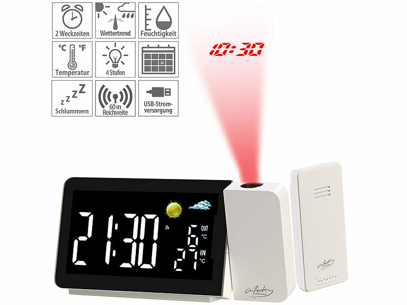 ; Wetterstationen mit Farb-Display, Funkuhr und Außensensor Wetterstationen mit Farb-Display, Funkuhr und Außensensor Wetterstationen mit Farb-Display, Funkuhr und Außensensor 